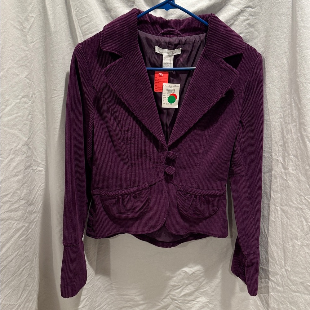 Vibrant Purple Corduroy Jacket